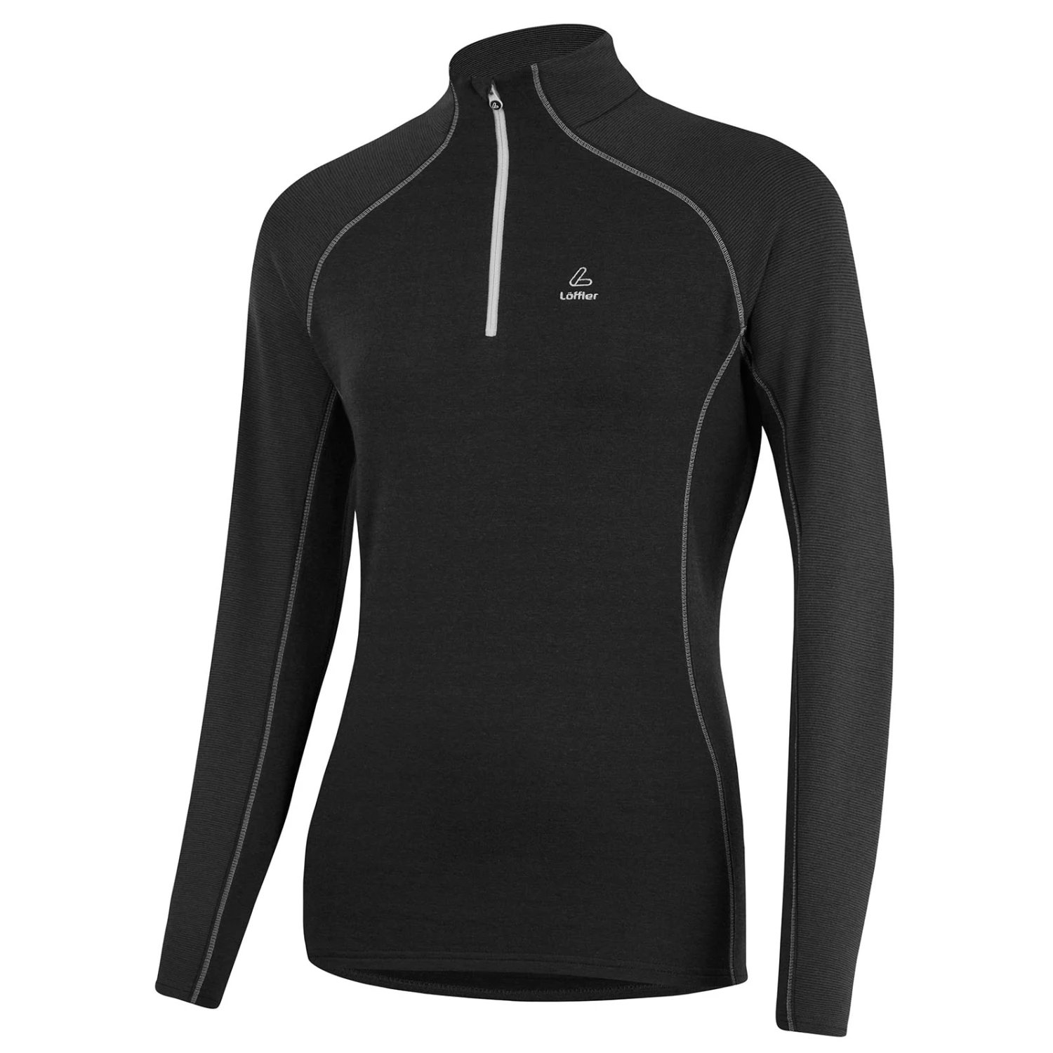 Loeffler Löffler W Midlayer Fine Stripe Transtex Damen Shirt Schwarz 3 Loeffler Löffler W Midlayer Fine Stripe Transtex Damen Shirt Schwarz