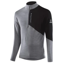 Loeffler Löffler Midlayer Block Transtex Merino Herren Grau