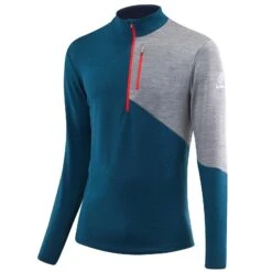 Loeffler Löffler Midlayer Block Transtex Merino Herren Blau