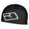 ORTOVOX Merino Logo Knit Beanie Mütze Schwarz -Skiausrüstung Angebote 68033 90201