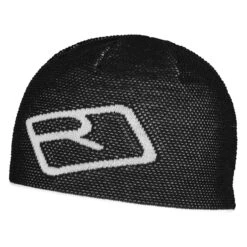 ORTOVOX Merino Logo Knit Beanie Mütze Schwarz