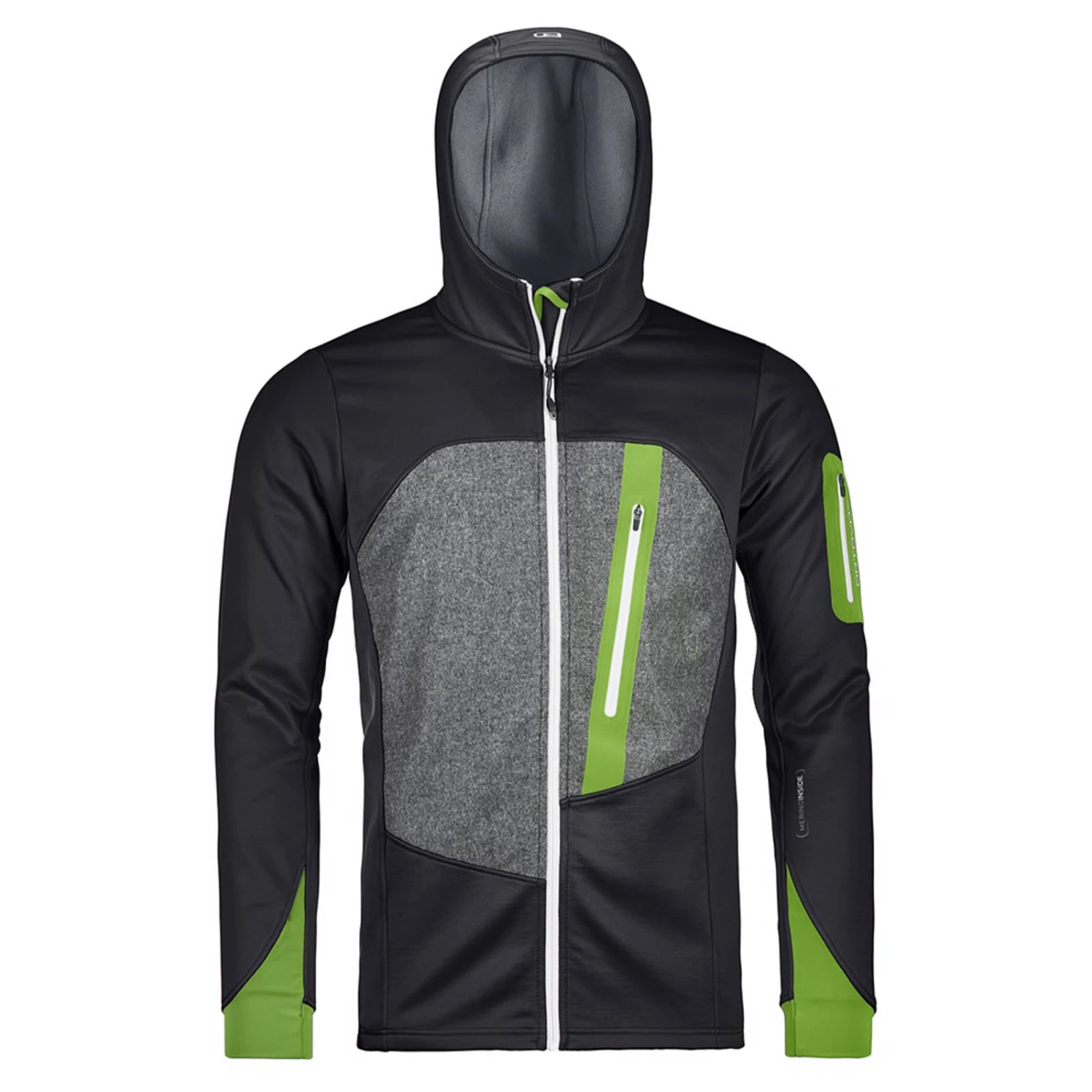 ORTOVOX Fleece Loden Hoody Herren Midlayer Schwarz 3 ORTOVOX Fleece Loden Hoody Herren Midlayer Schwarz