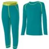 Loeffler Löffler K Set 3/4 Pants Transtex Warm Kinder Funktionsunterwäsche Türkis -Skiausrüstung Angebote 701635 DE DP800
