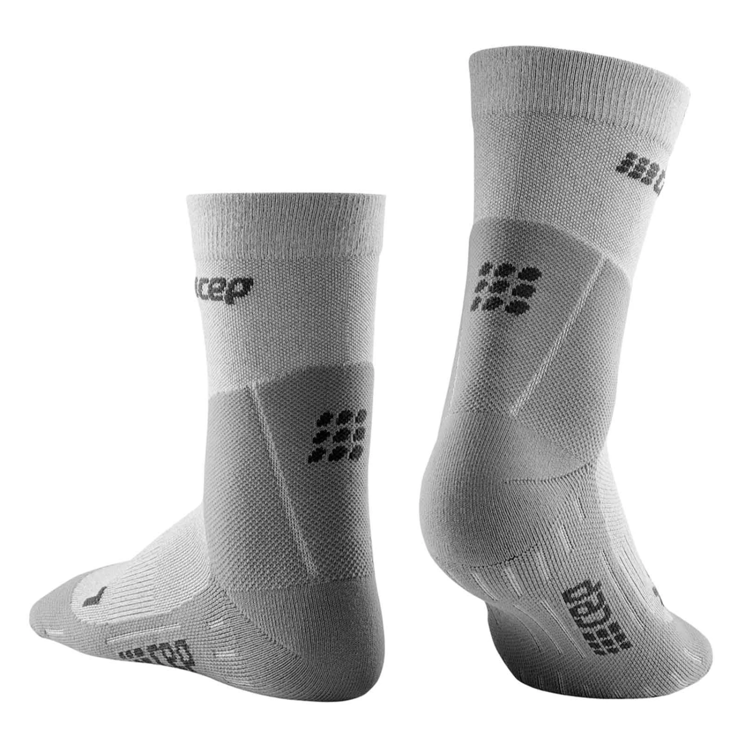 CEP Cold Weather Mid Cut Damen Laufsocken Grau 4 CEP Cold Weather Mid Cut Damen Laufsocken Grau – Bild 2