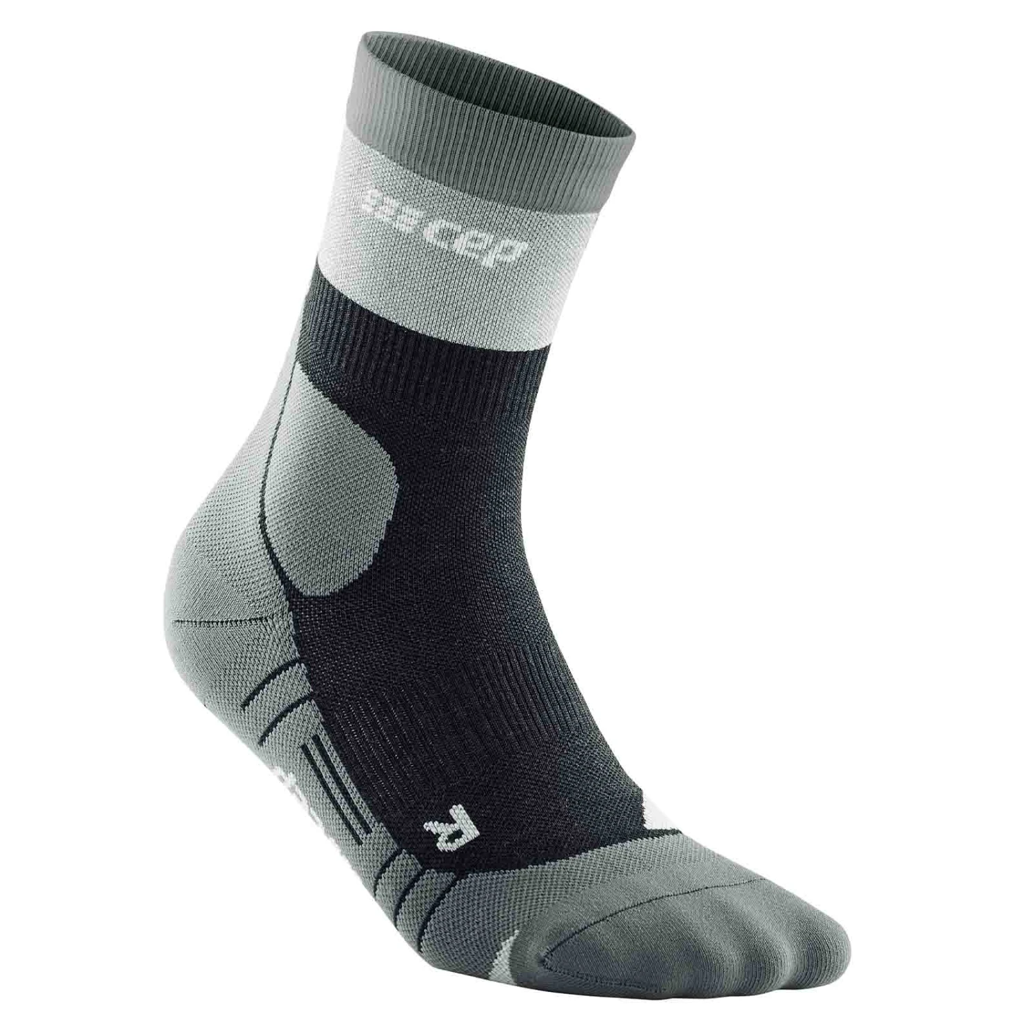 CEP Hiking Light Merino Mid Cut Damen Wandersocken Grau 3 CEP Hiking Light Merino Mid Cut Damen Wandersocken Grau