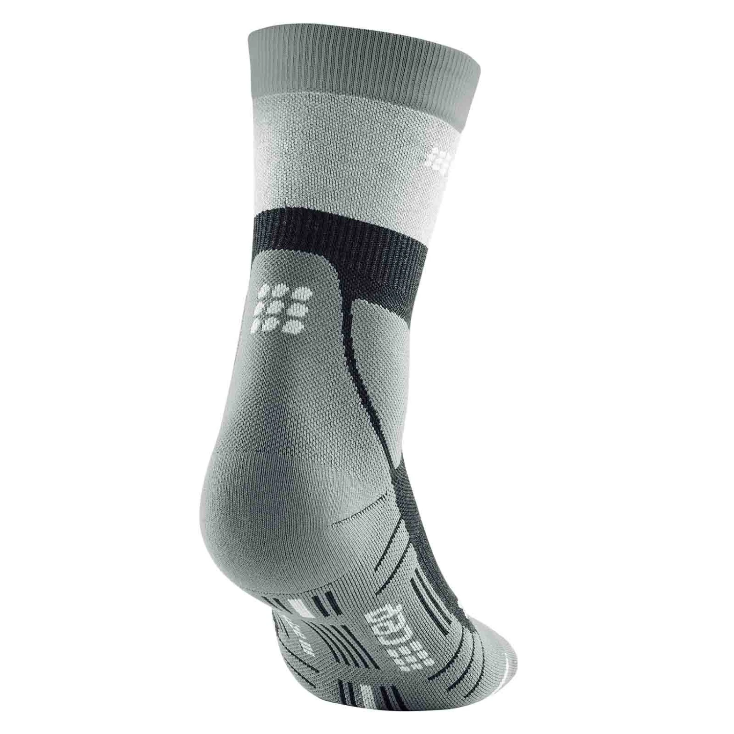 CEP Hiking Light Merino Mid Cut Herren Wandersocken Grau 4 CEP Hiking Light Merino Mid Cut Herren Wandersocken Grau – Bild 2