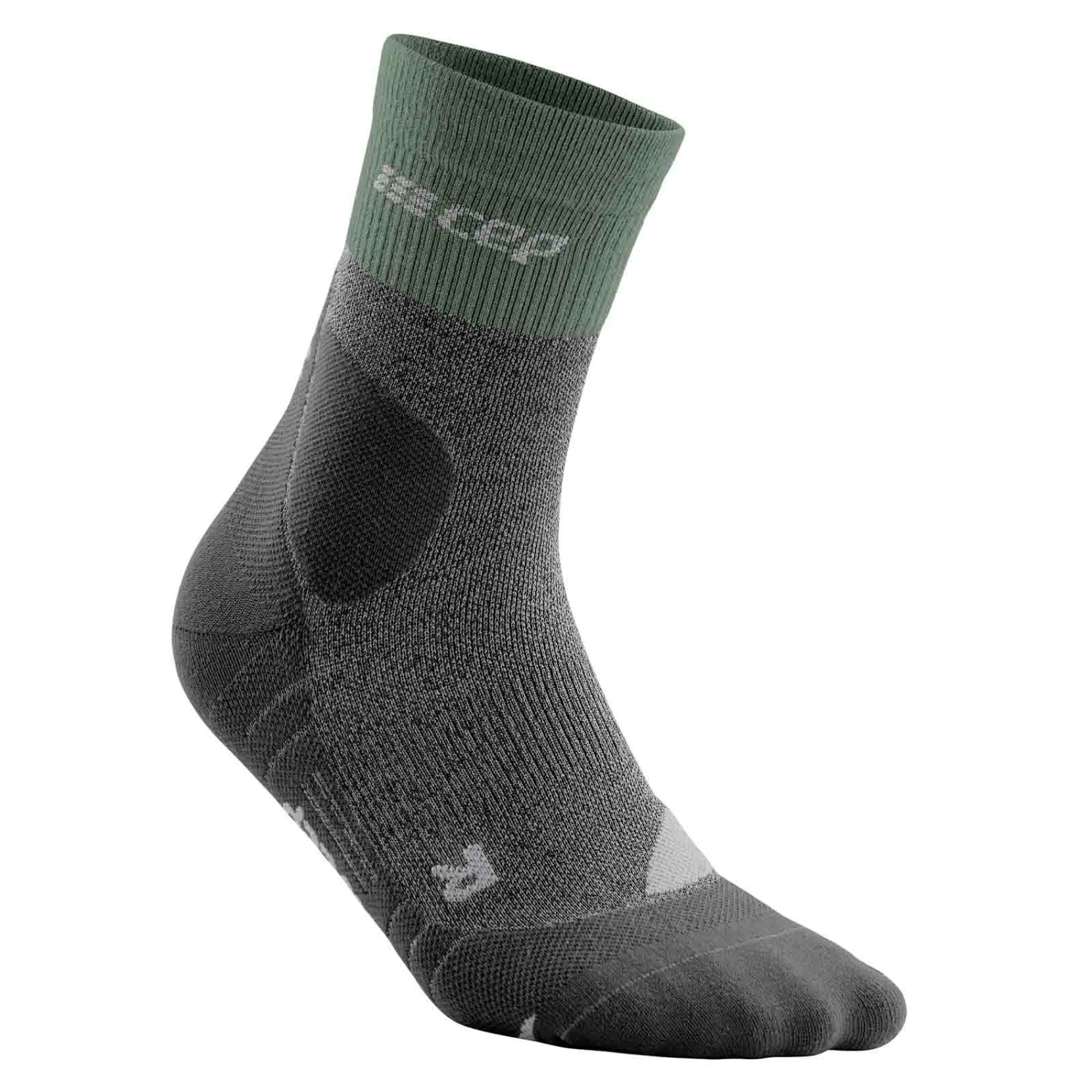 CEP Hiking Merino Mid Cut Herren Wandersocken Grau 3 CEP Hiking Merino Mid Cut Herren Wandersocken Grau