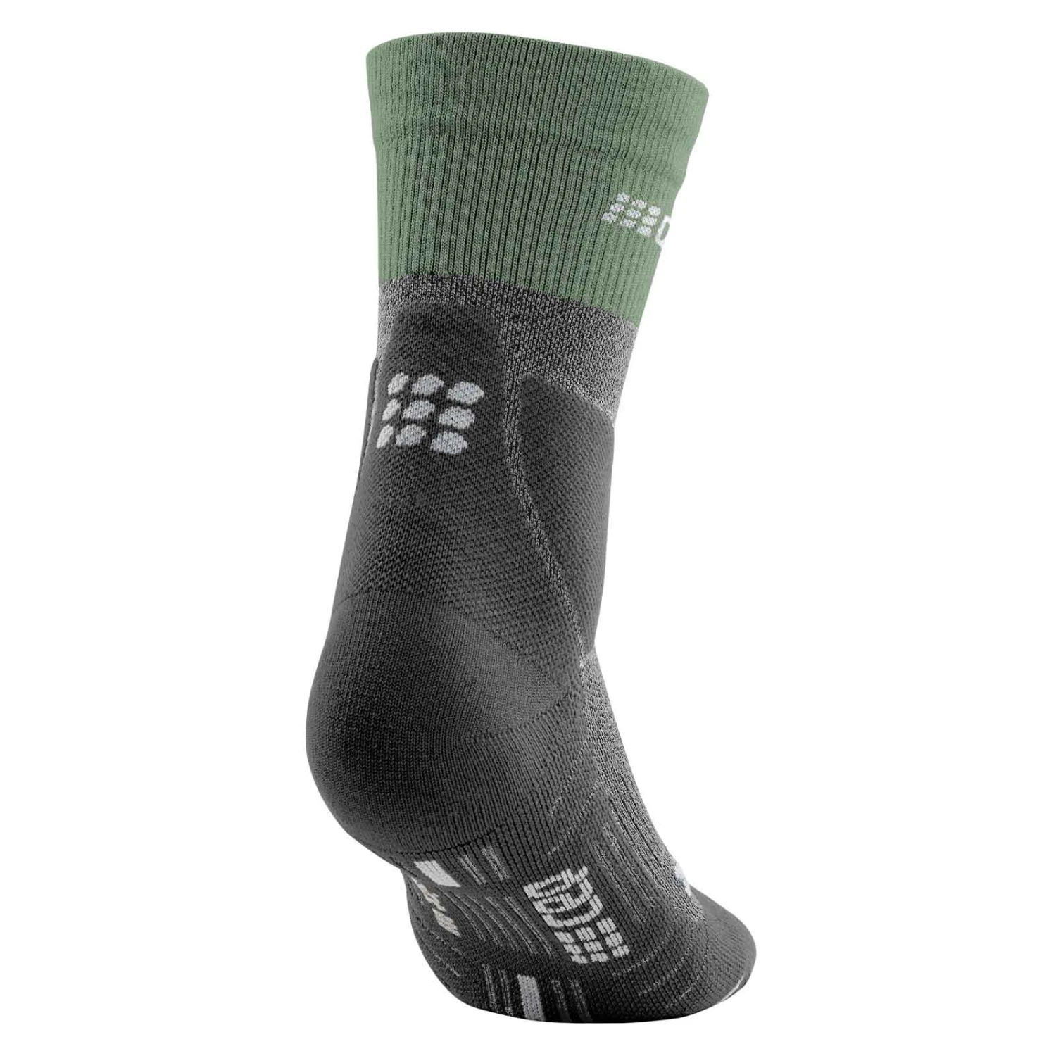 CEP Hiking Merino Mid Cut Herren Wandersocken Grau 4 CEP Hiking Merino Mid Cut Herren Wandersocken Grau – Bild 2