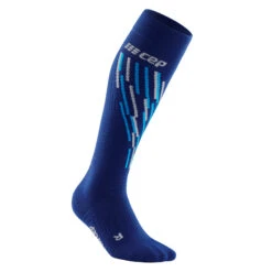 CEP Ski Thermo Herren Kompressionssocken Blau