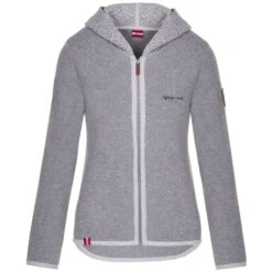 Almgwand Epzirleralm OS Damen Strickjacke Hellgrau