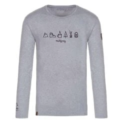 Almgwand Lechaschaueralm Herren Longsleeve Grau
