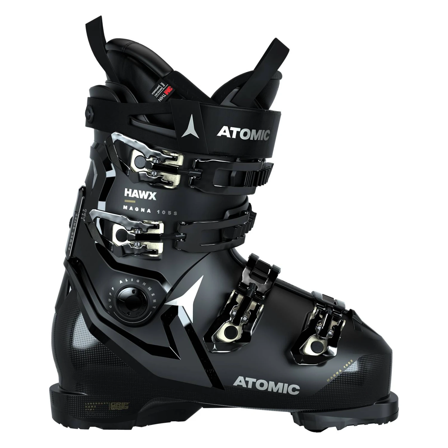 ATOMIC Hawx Magna 105 S GW Damen Skischuhe Schwarz 3 ATOMIC Hawx Magna 105 S GW Damen Skischuhe Schwarz