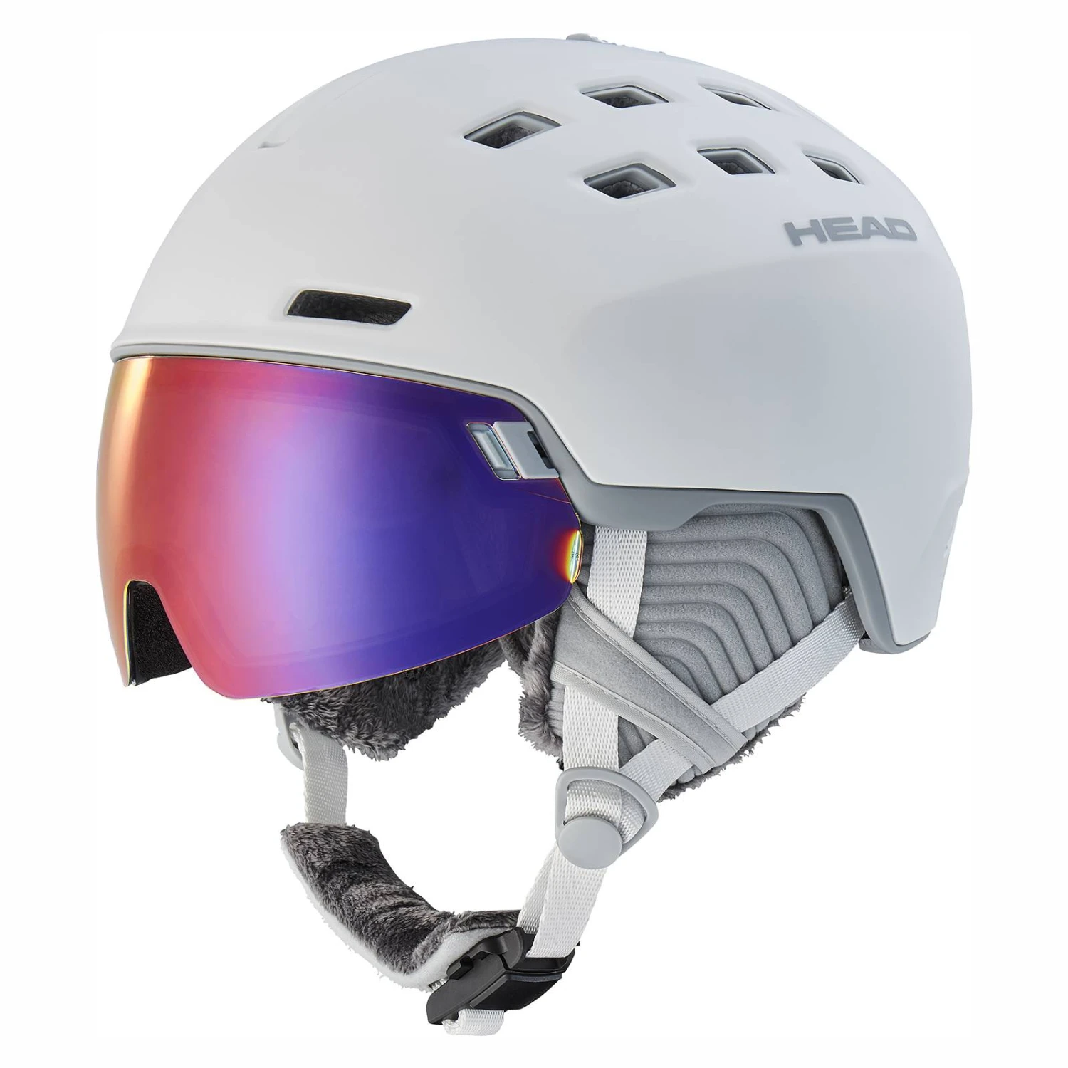 HEAD Rachel 5K Pola Damen Visier Skihelm Weiß 3 HEAD Rachel 5K Pola Damen Visier Skihelm Weiß