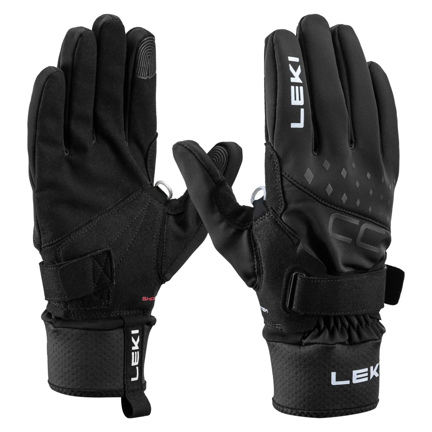 LEKI CC Shark Unisex Handschuhe Schwarz 3 LEKI CC Shark Unisex Handschuhe Schwarz