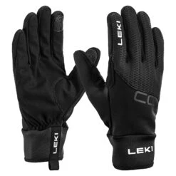 LEKI CC Thermo Langlaufhandschuhe Schwarz