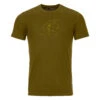 Ortovox 120 Tec Lafatscher Topo Herren T-Shirt Oliv -Skiausrüstung Angebote ortovox 120 tec lafatscher topo ts m t shirt braun 88123000 1