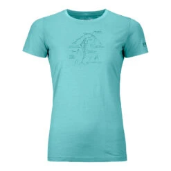 Ortovox 120 Tec Lafatscher Topo TS W T-Shirt Grün