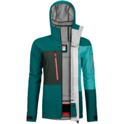 ORTOVOX 3L Deep Shell Jacket W -Skiausrüstung Angebote ortovox 3l deep shell women jacket pacific green 70800 60801