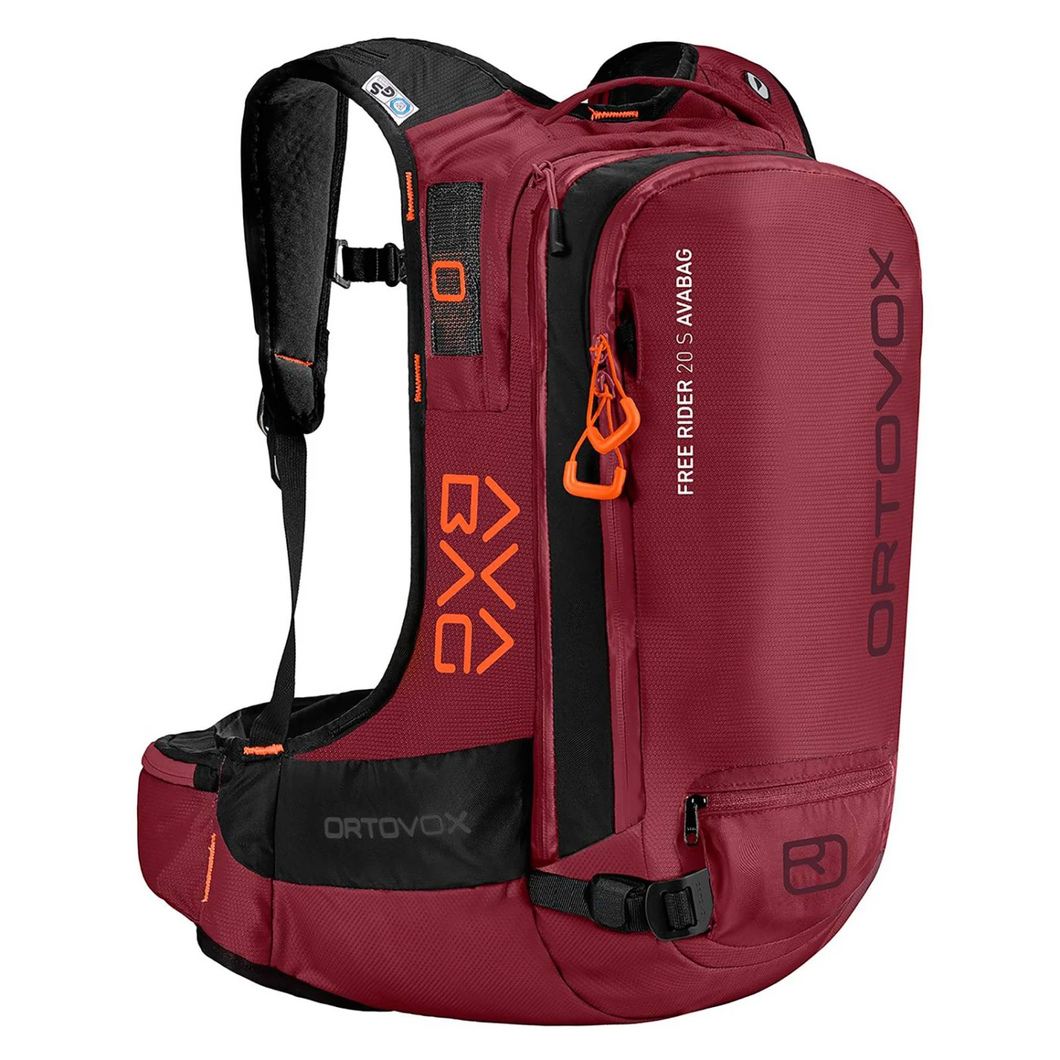 ORTOVOX Lawinenrucksack Free Rider 20 S Avabag Rotbraun 3 ORTOVOX Lawinenrucksack Free Rider 20 S Avabag Rotbraun