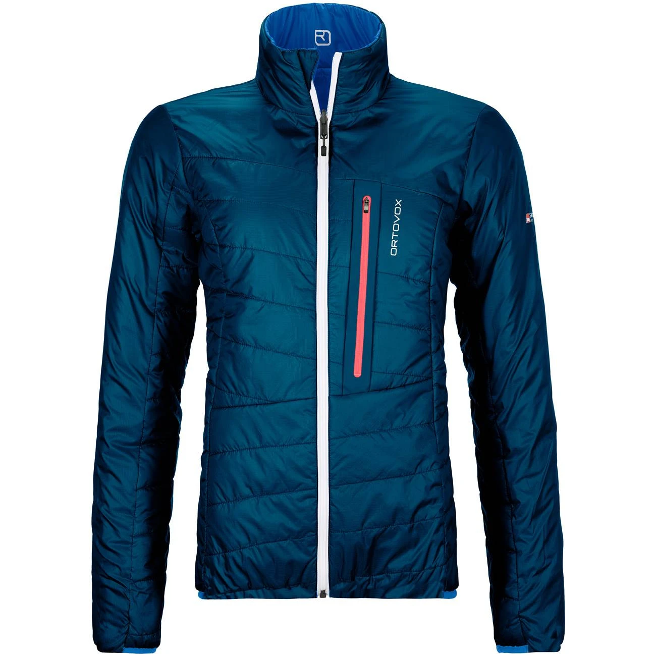 ORTOVOX Swisswool Piz Bial Jacket Damen Isolationsjacke Blau 4 ORTOVOX Swisswool Piz Bial Jacket Damen Isolationsjacke Blau – Bild 2
