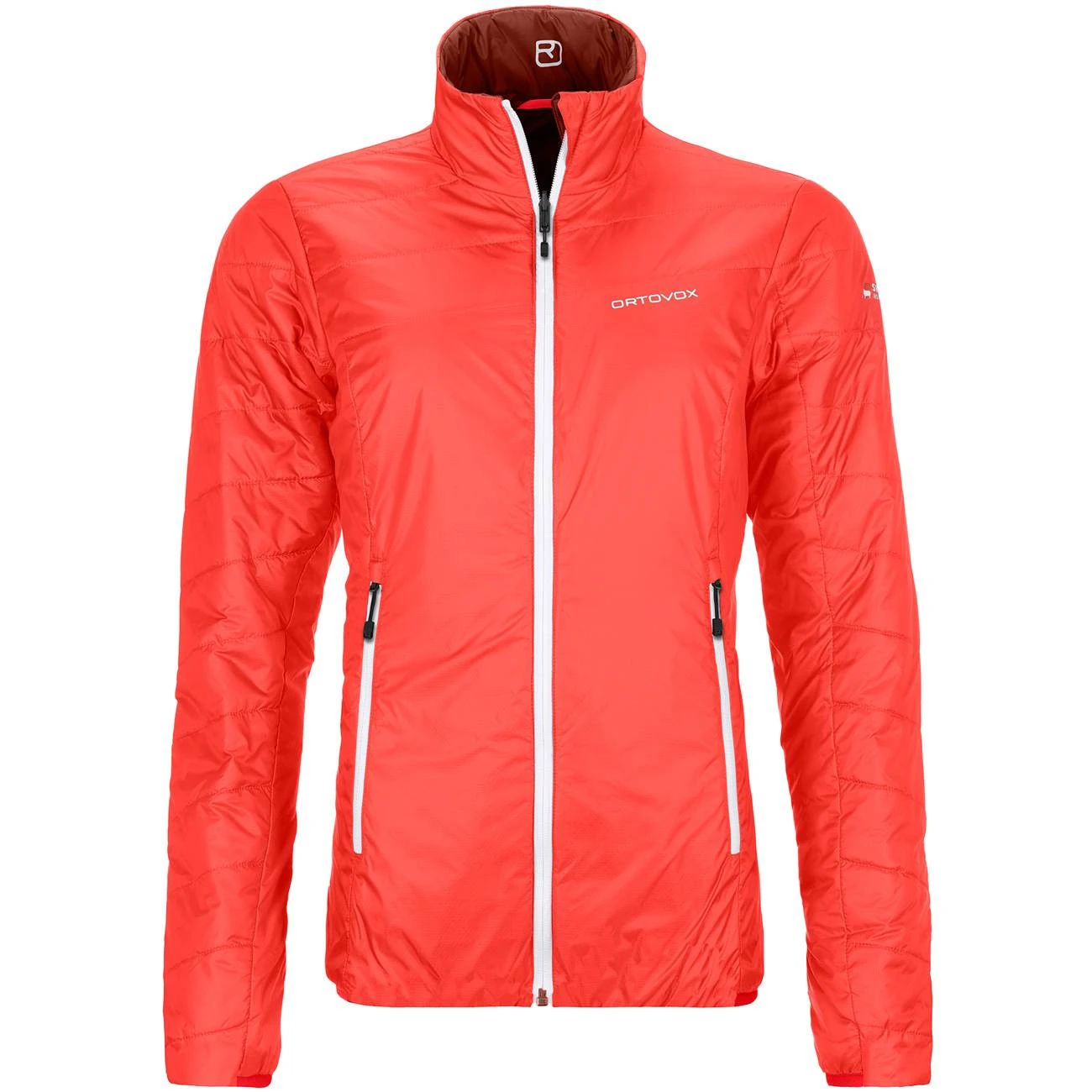 ORTOVOX Swisswool Piz Bial Jacket Damen Isolationsjacke Rot 6 ORTOVOX Swisswool Piz Bial Jacket Damen Isolationsjacke Rot – Bild 4