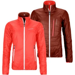 ORTOVOX Swisswool Piz Bial Jacket Damen Isolationsjacke Rot