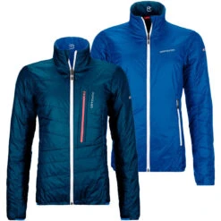 ORTOVOX Swisswool Piz Bial Jacket Damen Isolationsjacke Blau