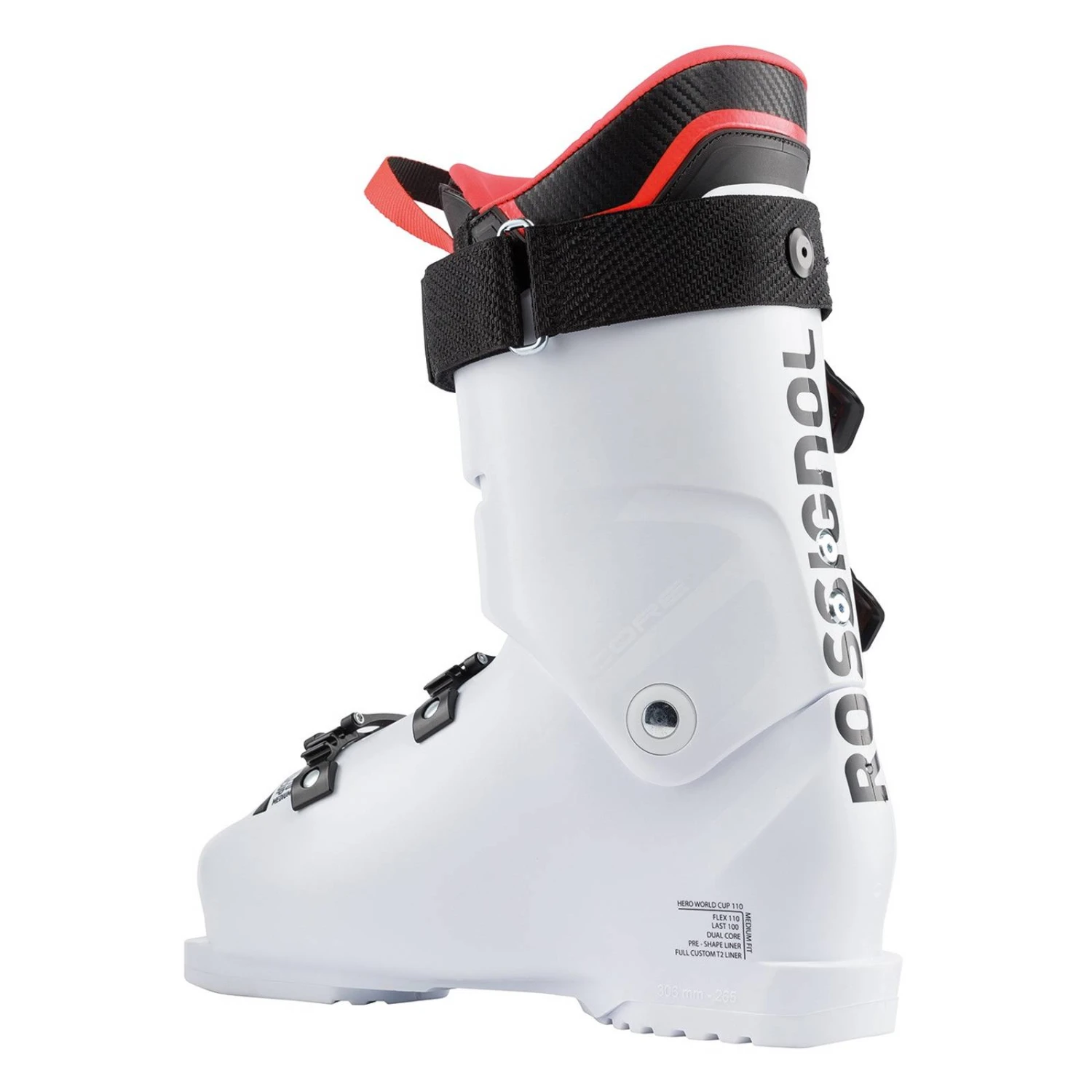 Rossignol Hero World Cup 110 Medium Skischuhe Weiß Schwarz 5 Rossignol Hero World Cup 110 Medium Skischuhe Weiß Schwarz – Bild 3