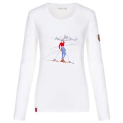 Almgwand Schnaidbergalm Damen Longsleeve Weiß