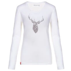 Almgwand Schreierkopfalm Damen Longsleeve Weiß